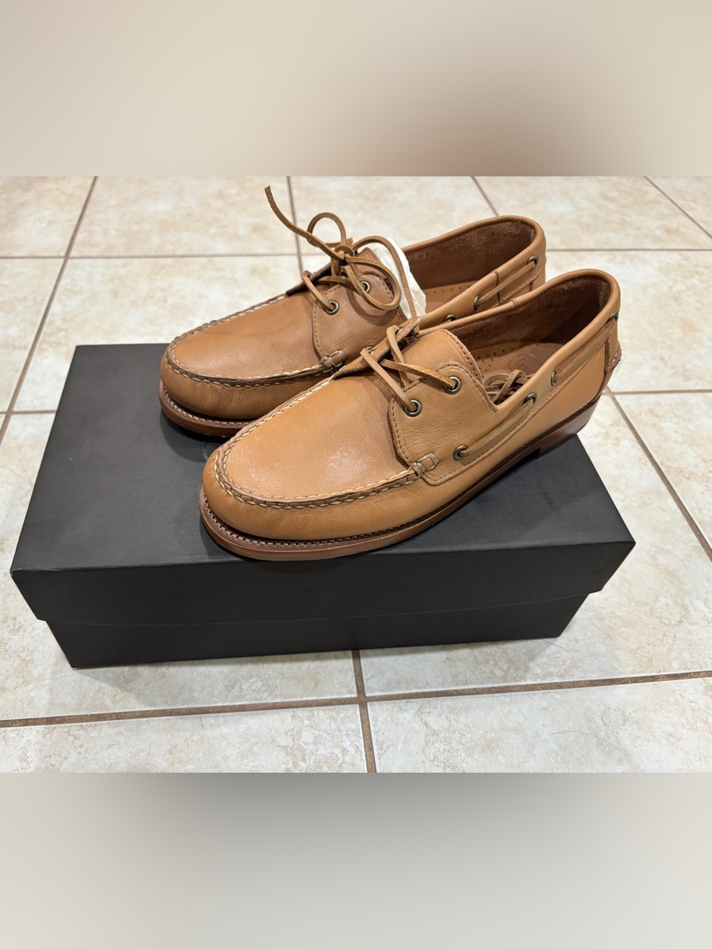 Thursday Boot Company Men's Boat Shoes in Tan Leather